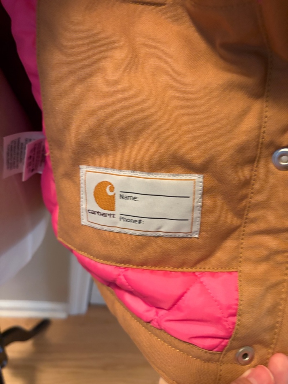 Carhartt Girls' Quick Duck Mountainview Jacket with Hood - Picture 3 of 7
